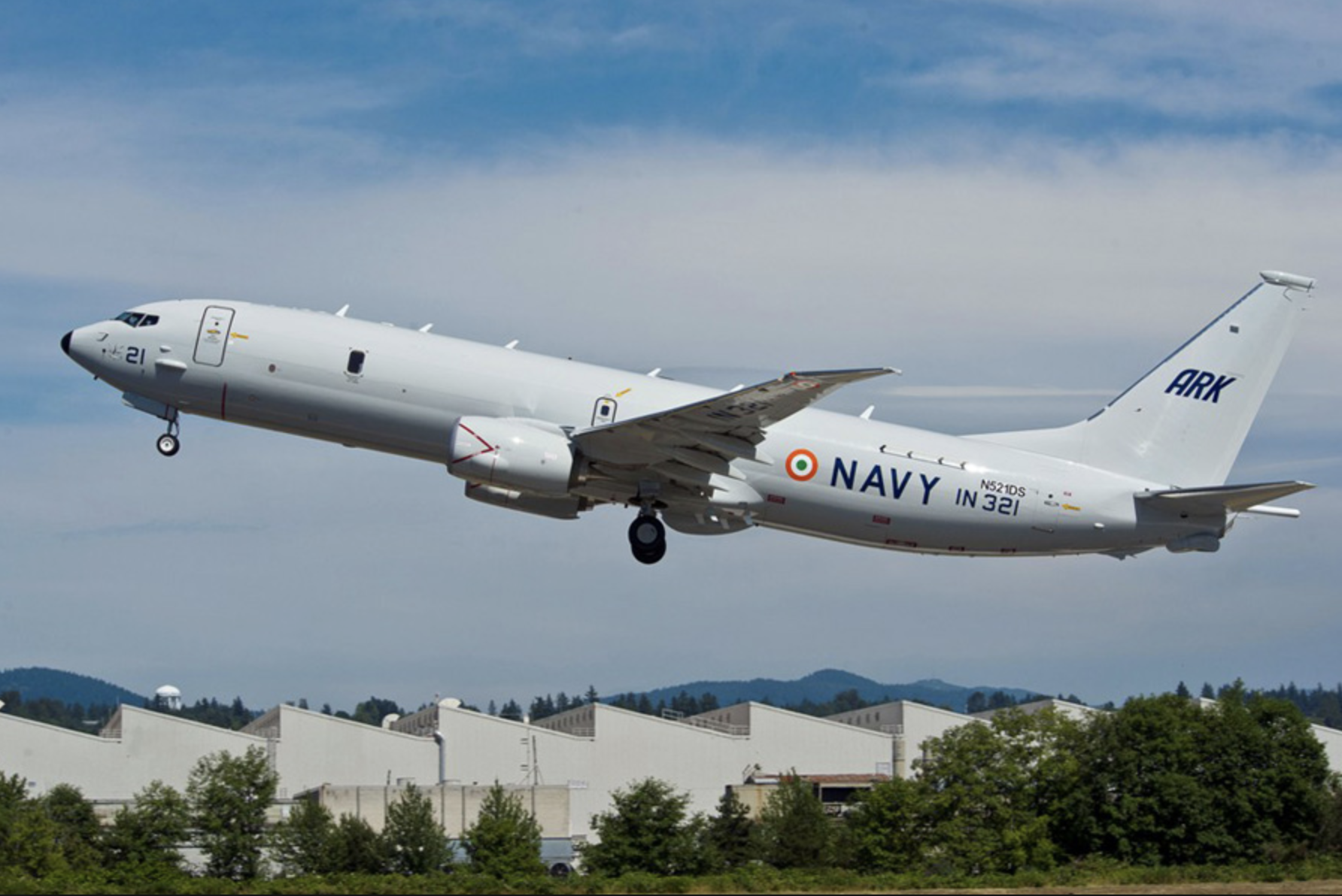 Indian Navy's P8I Carrying Out Surveillance Sorties in Gulf of Aden