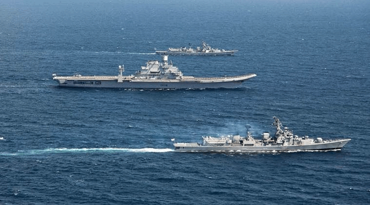 In Foreign Waters, Navy Prepares: Refuelling at Sea, Monitoring on Board