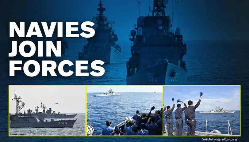 Indian and Japan Navies Join Forces Amid China's Aggression, Conduct Joint Exercises