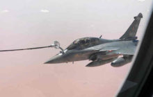 IAF Rafales Enroute to India refuel at 30,000 feet