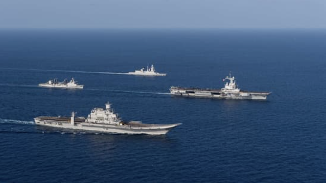 Charles de Gaulle Carrier to Exercise with Vikramaditya in Indian Ocean in April