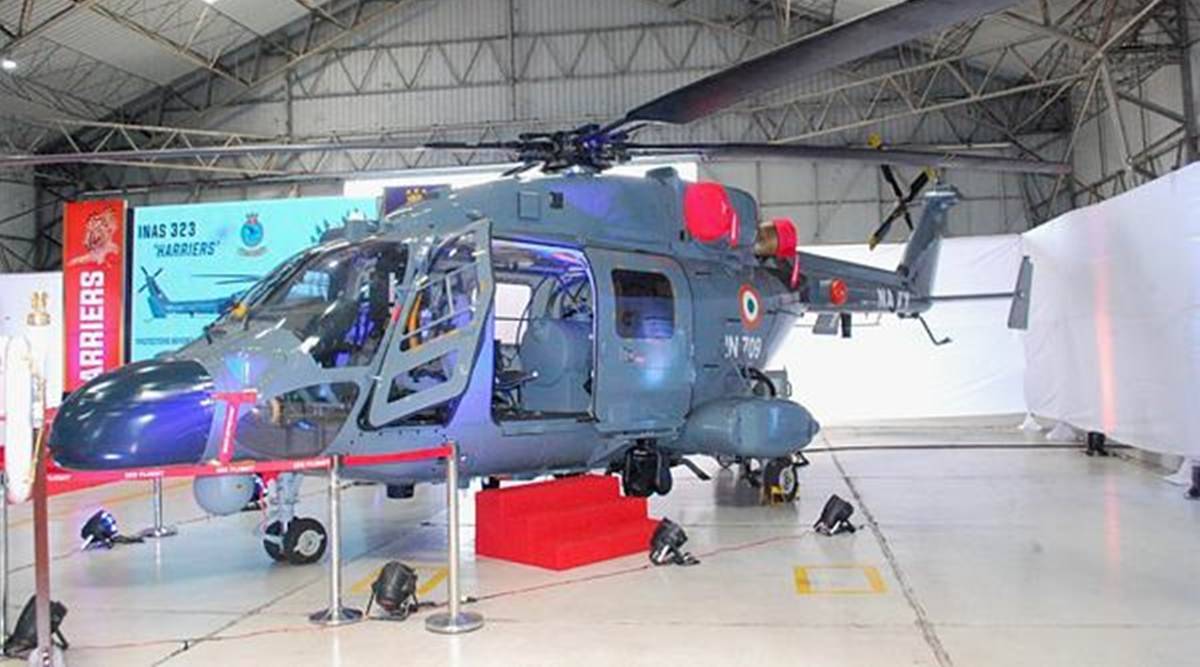 First Unit Of Indigeneously-Built Chopper ALH Inducted Into Navy