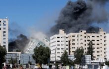 Gaza Tower Housing Al Jazeera Office Destroyed By Israeli Attack