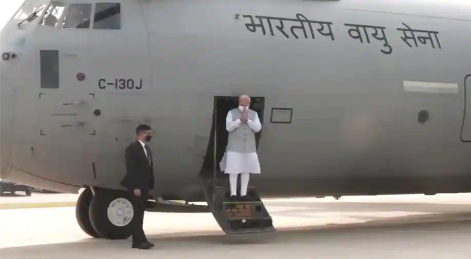 Before Inaugurating A Highway, India’s PM Modi Lands On It In Air Force’s C-130J Super Hercules Plane