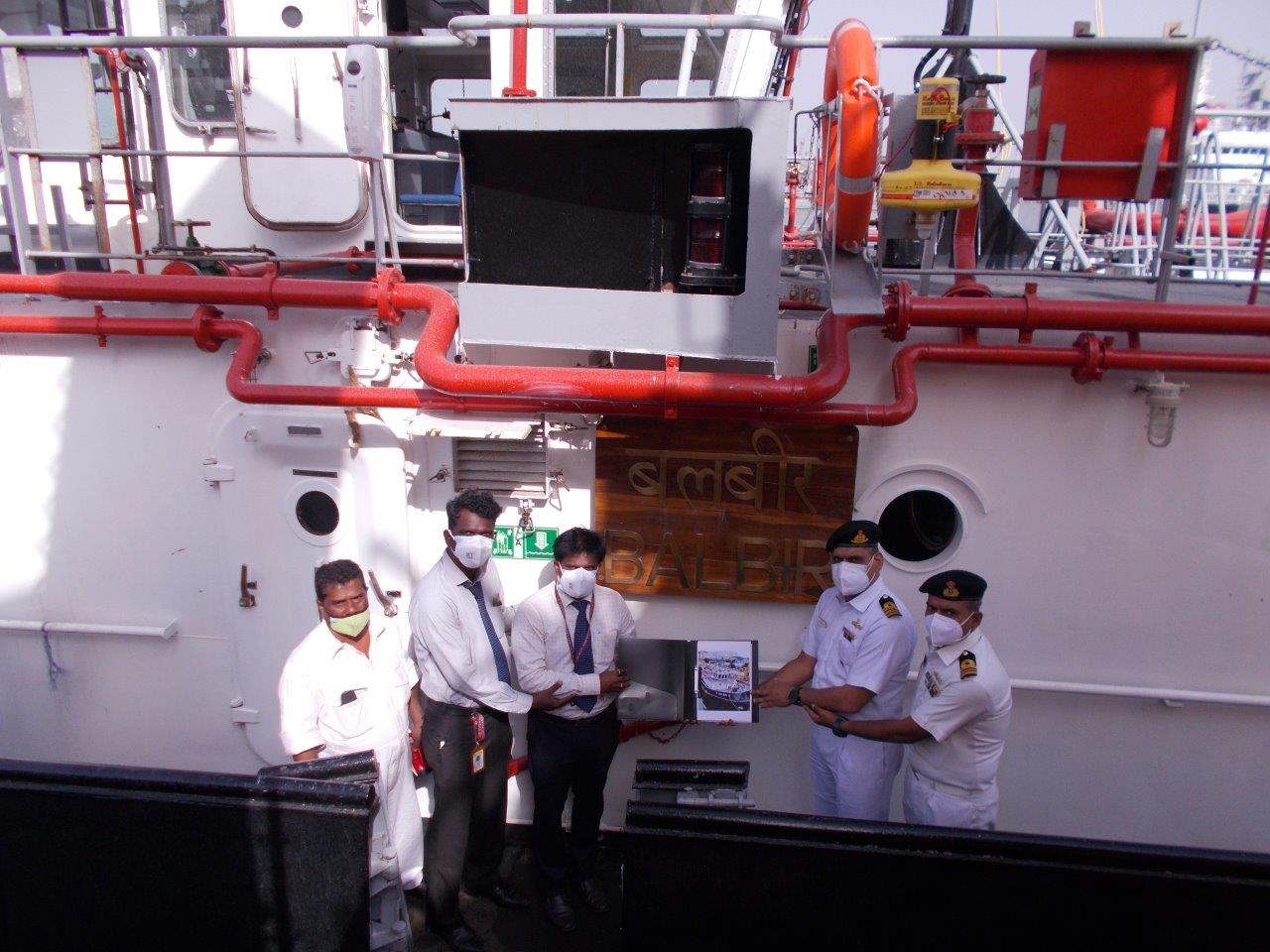 Delivery Of 50ton Bollard Pull Tug “Balbir” To Naval Dockyard Mumbai By M/s Hindustan Shipyard Ltd
