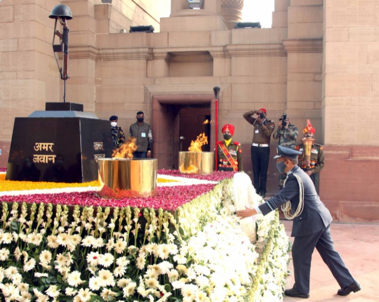 India’s Iconic Flame Amar Jawan Jyoti Merged with National War Memorial Flame