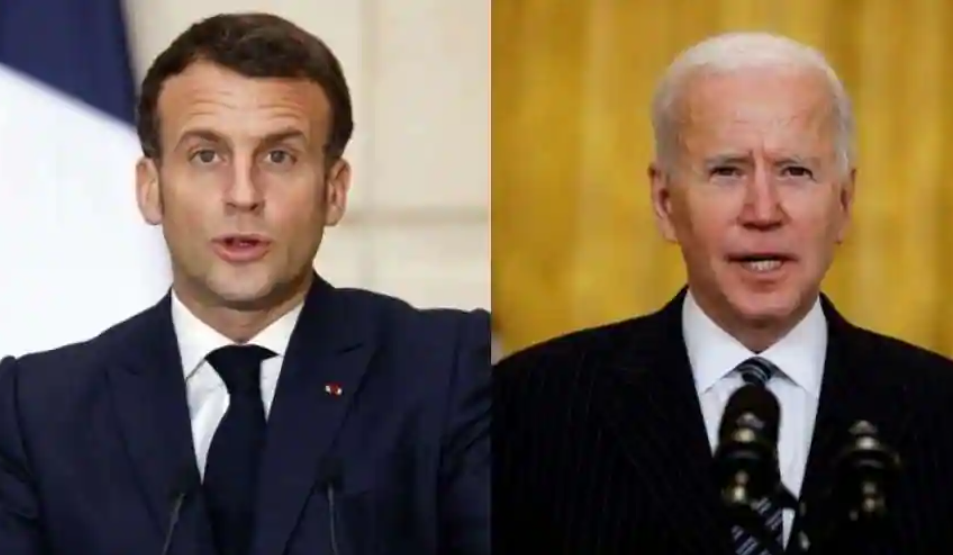 Before Crucial Trip To Russia, French President Emmanuel Macron Talks To US President Joe Biden