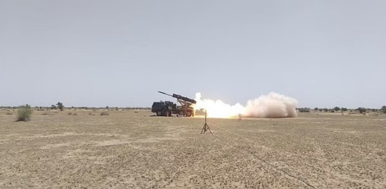 Successful Trials Of Enhanced Pinaka Rocket System At Pokhran Pave Way For Production