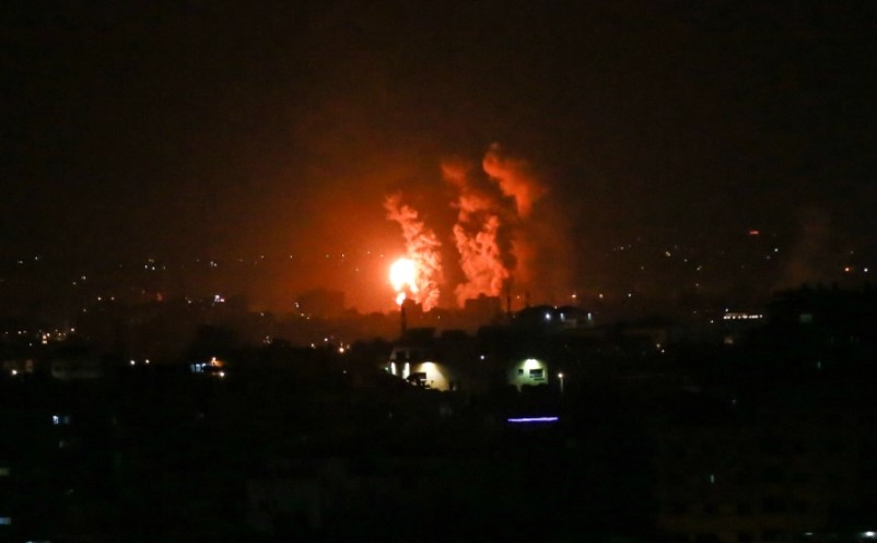 Israeli Air Attacks Hit Gaza After Rocket Fire