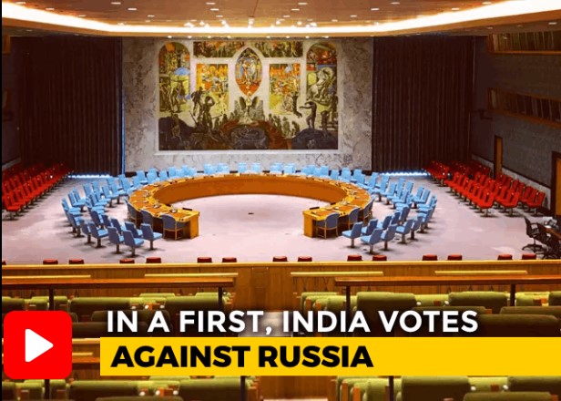 For First Time Ever, India Votes Against Russia Over Ukraine at UN