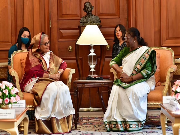Bangladesh PM Meets President Murmu, Vice-President Dhankhar