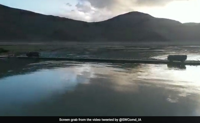 Watch: Army's Engineering Marvel - A Bridge Over Indus River In Ladakh