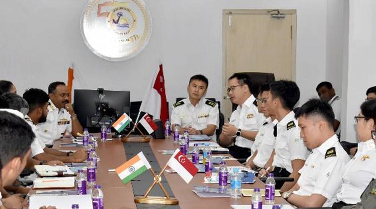India, Singapore 5-day Bilateral Naval Exercise Begins At Visakhapatnam