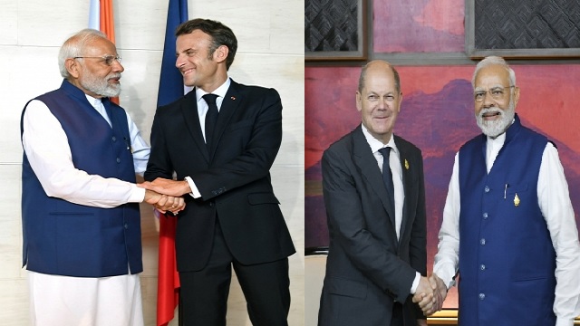PM Modi Meets With French President Macron And German Chancellor Scholz, G20 Summit In Bali