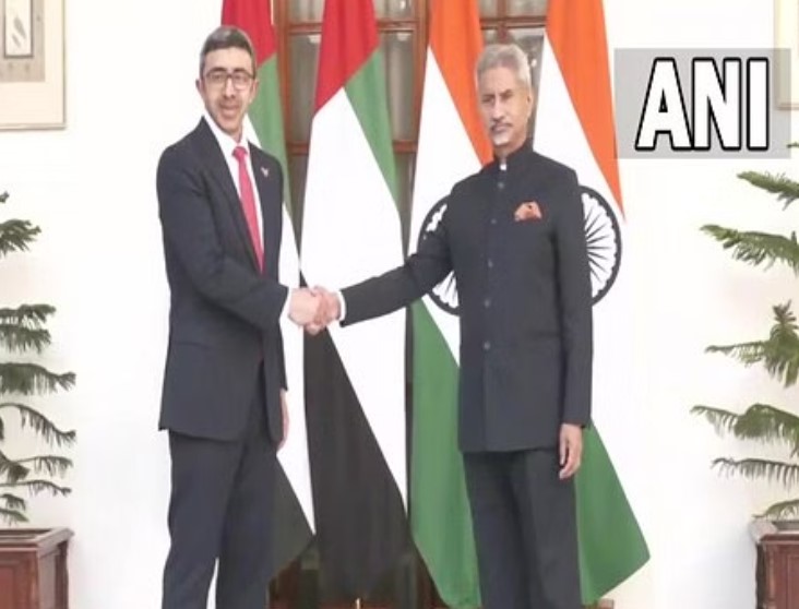 Jaishankar Meets UAE Foreign Minister In Delhi