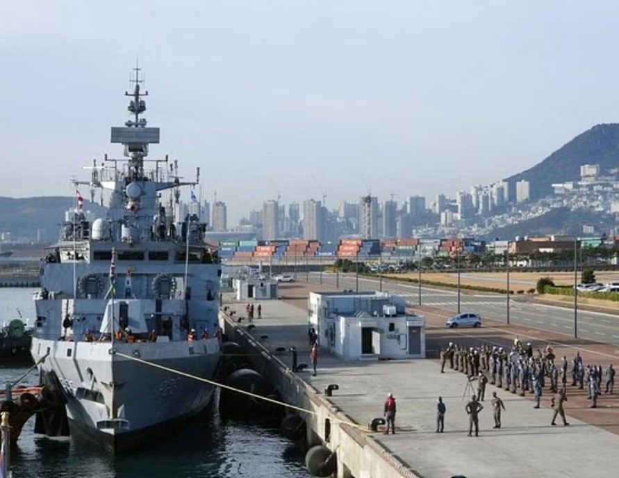 South Korea: Indian Navy Ships Dock At Busan Port