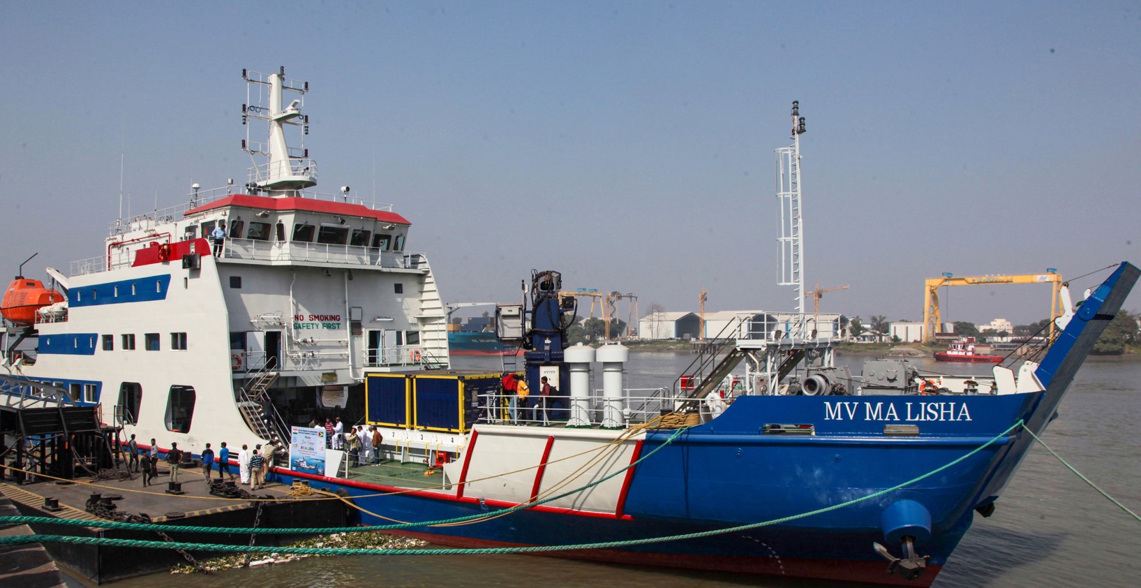 GRSE-Made Passenger-Cum-Cargo Ship For Guyana Flagged Off