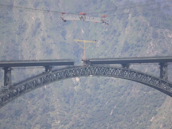 Small Test Train Rruns On 'World's Highest Railway Bridge Track' On Chenab River