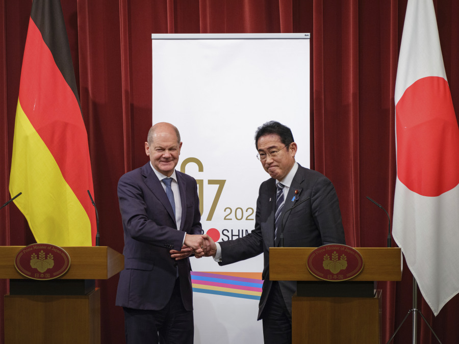 Japanese, German Leaders Agree To Strengthen Ties, Supply Chains