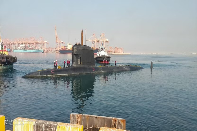 INS Vela Docks At Port Salalah In Oman; Second Indian Submarine Visit To Foreign Port In Two Weeks