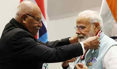 PM Modi Conferred With The Highest Honours Of Fiji And Papua New Guinea