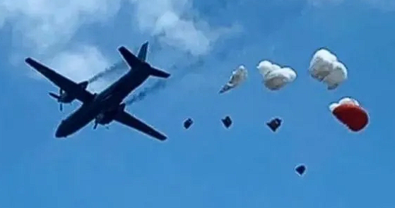 IAF's Dhruva Command Carries Out Maiden Airdrops Of Warfighting Loads By AN 32 Aircraft