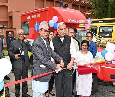 Indian Govt Gifts 43 Ambulances, 50 School Buses To Nepal