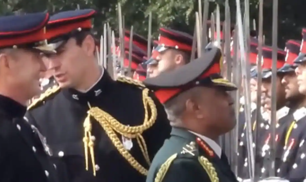 Indian Army Chief Reviews Commissioning Parade Of Officer Cadets In UK