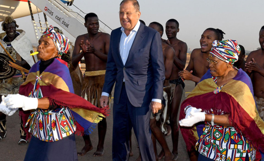 Russia's Lavrov Arrives In South Africa For BRICS Summit