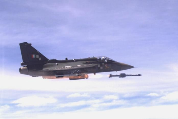 LCA Tejas Successfully Test-Fires ASTRA Beyond Visual Range Air-To-Air Missile