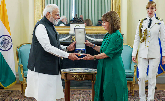 PM Modi Conferred With Greece's Grand Cross Of The Order Of Honour