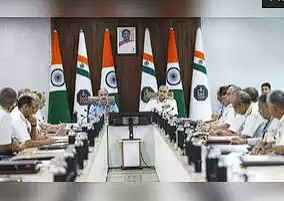 IAF Chief VR Chaudhari Interacts With Top Brass Of Indian Navy