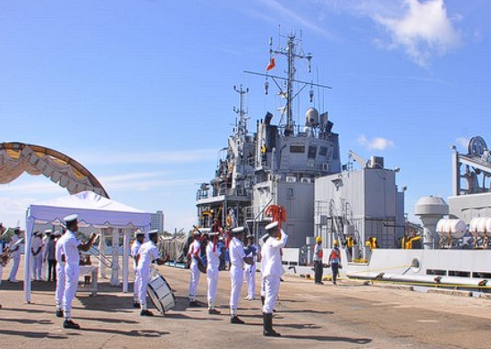 Indian Naval Ship ‘Nireekshak’ Arrives At Trincomalee Port In Sri Lanka