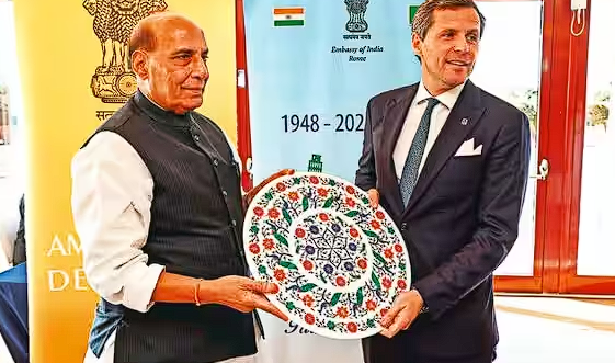 Rajnath In Italy: Focus On Defence Cooperation