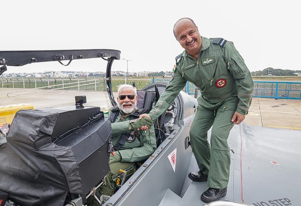 Prime Minister Flies In Indigenous Fighter Jet LCA Tejas