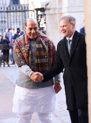 Defence Minister Rajnath Singh Holds Bilateral Meeting With UK Counterpart, Discusses Defence Cooperation, Security