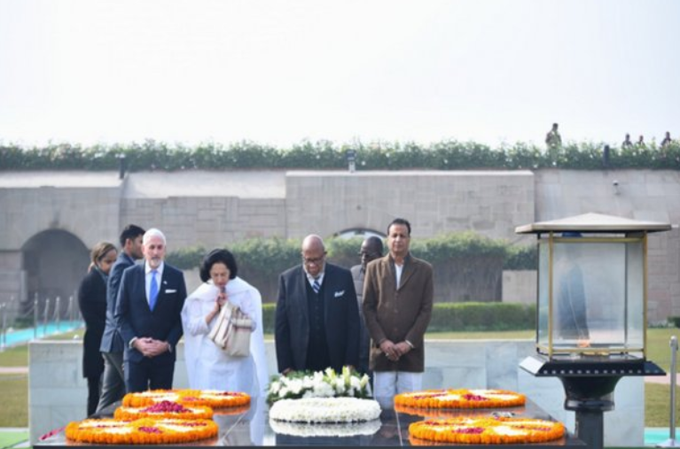 UNGA President Arrives In India, Pays 'Solemn Tribute' To Mahatma Gandhi At Rajghat