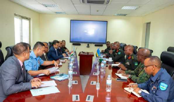 Indian Delegation Meets Rwandan Defence Minister:  First Meeting Joint Defence Cooperation Committee Held