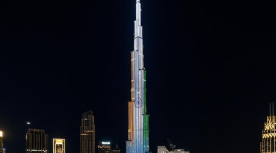 Burj Khalifa Lights Up With 'Guest Of Honour' Ahead Of PM Modi's World Govt Summit Address