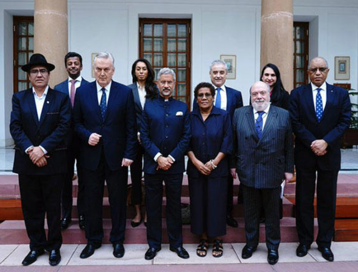 EAM Jaishankar Hosts Permanent Representatives To UN Of Italy, Bahrain, Panama, Solomon Islands In Delhi