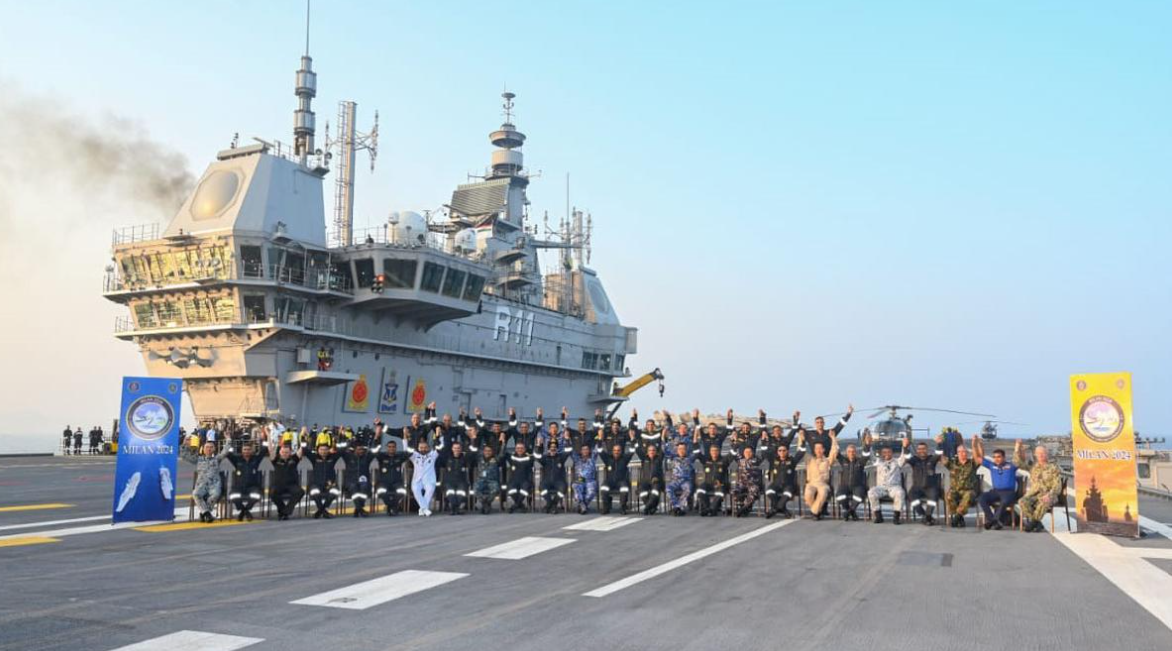 MILAN-2024 Draws To A Close With A Grand Ceremony Onboard INS Vikrant