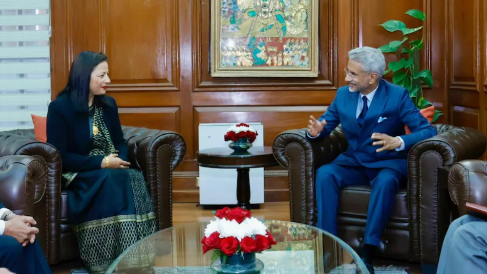 EAM Meets Nepal Foreign Secy, Expresses Delight Over Progress In Ties