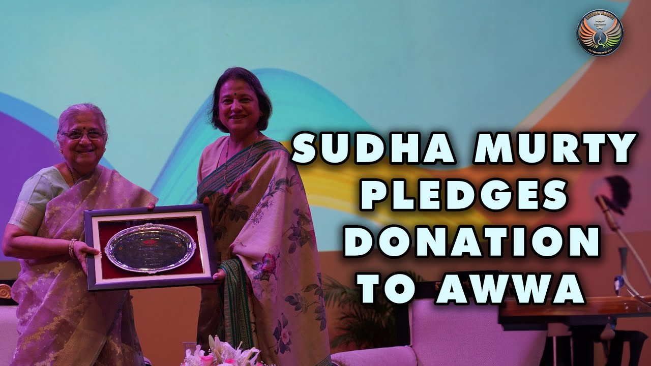 Sudha Murty's Generous Pledge to AWWA Inspires Hope and Resilience