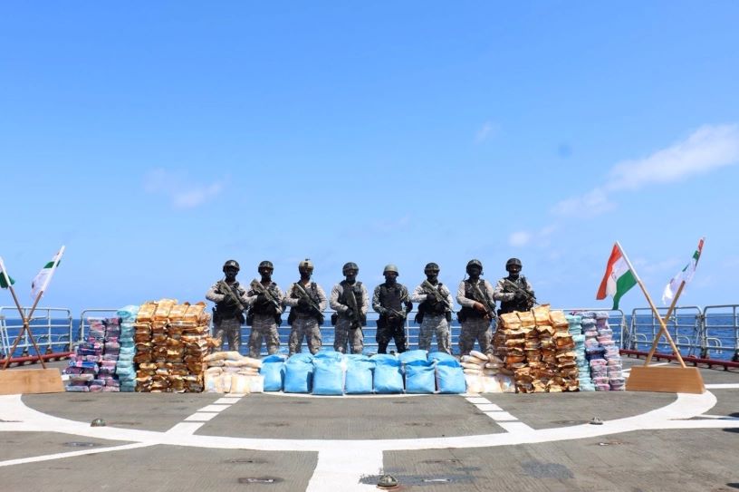 Indian Navy Carries Out First Operation As CMF Member, Seizes 940 Kg Drugs In Arabian Sea
