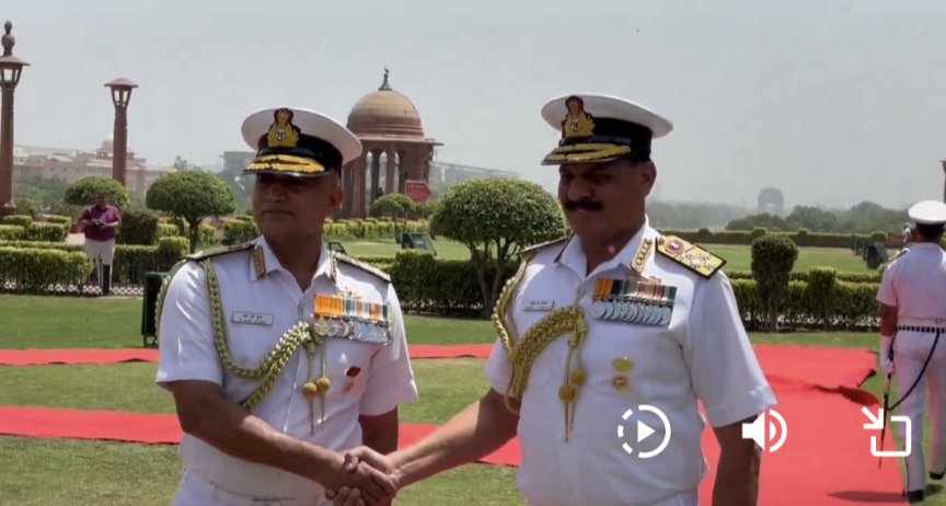 Admiral Dinesh K. Tripathi Takes Over As 26th Navy Chief