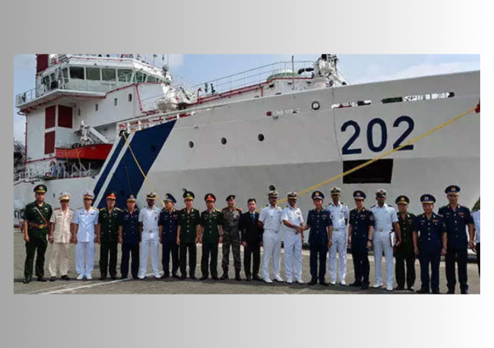 Indian Coast Guard Ship Samudra Paheredar Undertakes Port Call In Vietnam