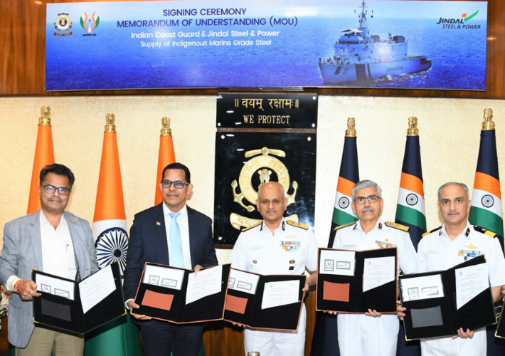 Indian Coast Guard Inks Mou For Indigenous Marine Grade Steel