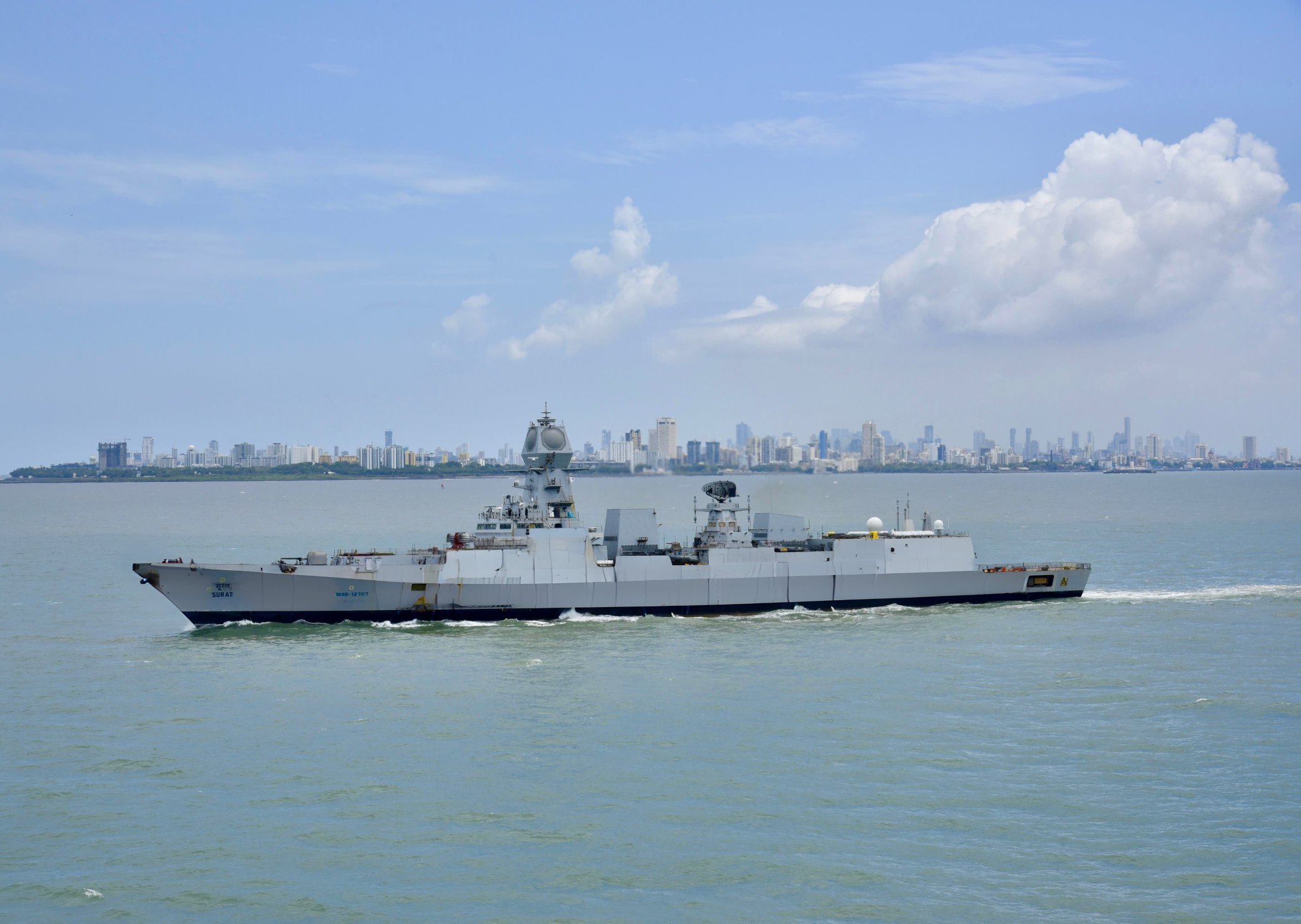 INS Surat Begins Sea Trials, Mighty Ship Inches Closer Towards Commissioning