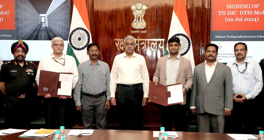 MoD Signs MoU For Testing Facilities In Tamil Nadu Defence Industrial Corridor