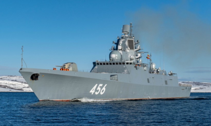 Russian Navy Frigate Conducts Drills In The English Channel